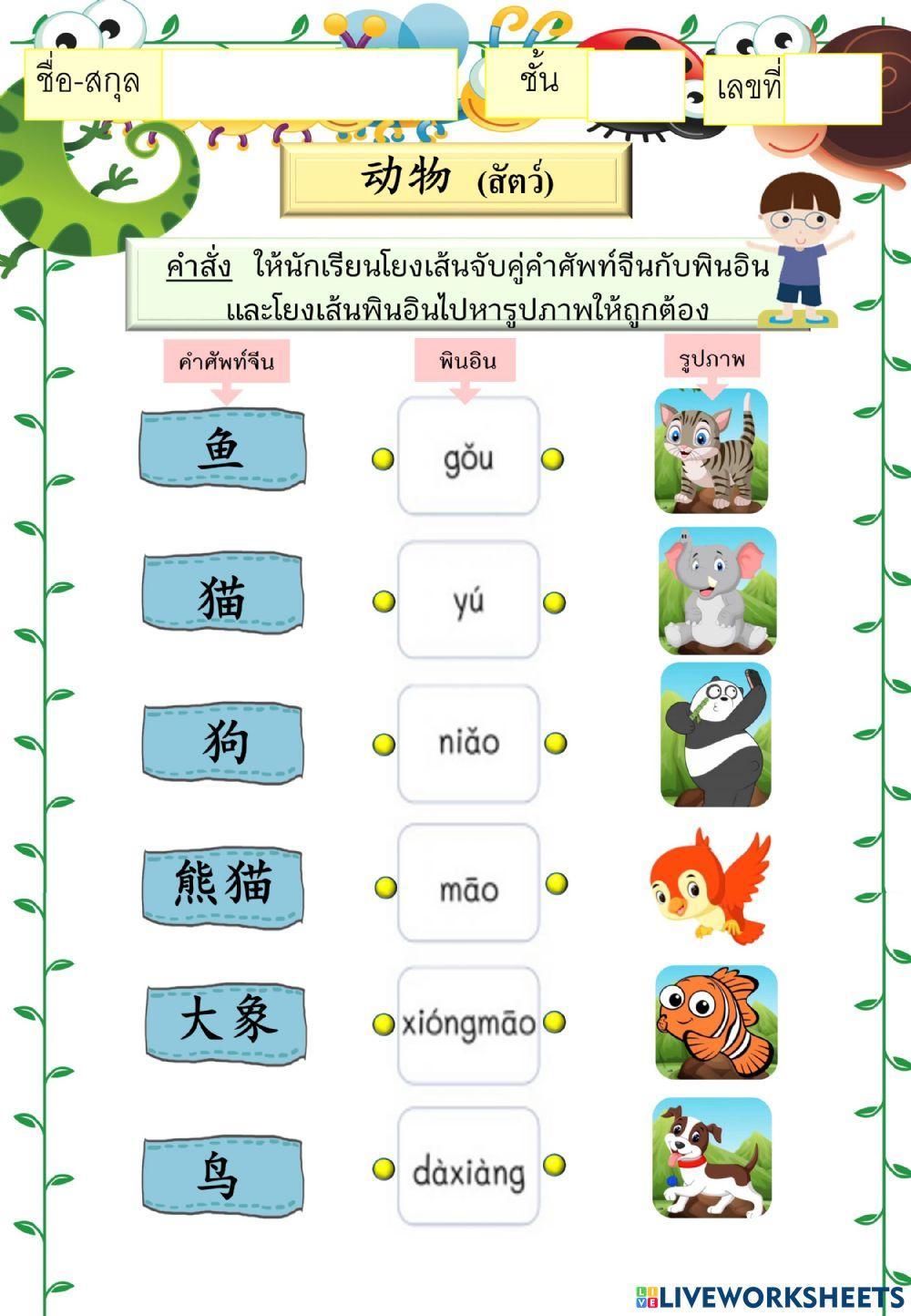 动物 (สัตว์)