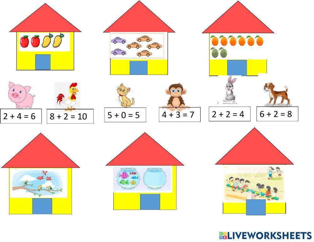 Tìm nhà cho các con vật