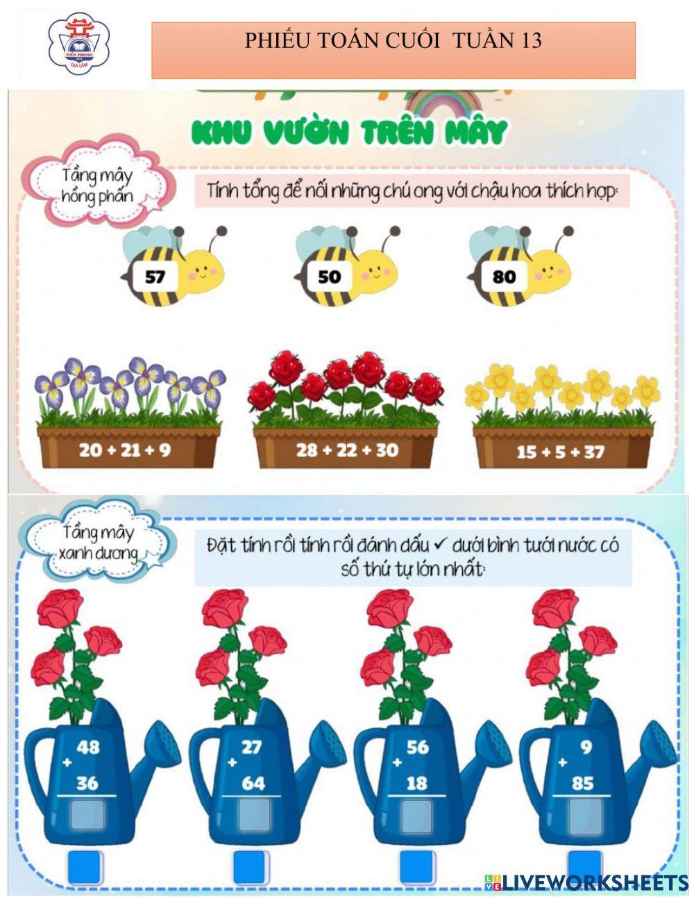 Phiếu cuối tuần 13