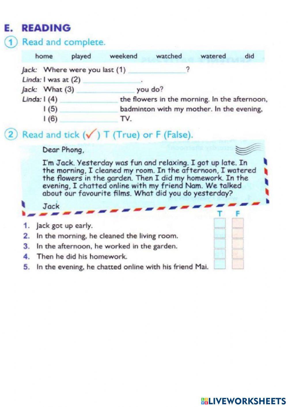 Kem 4 worksheet