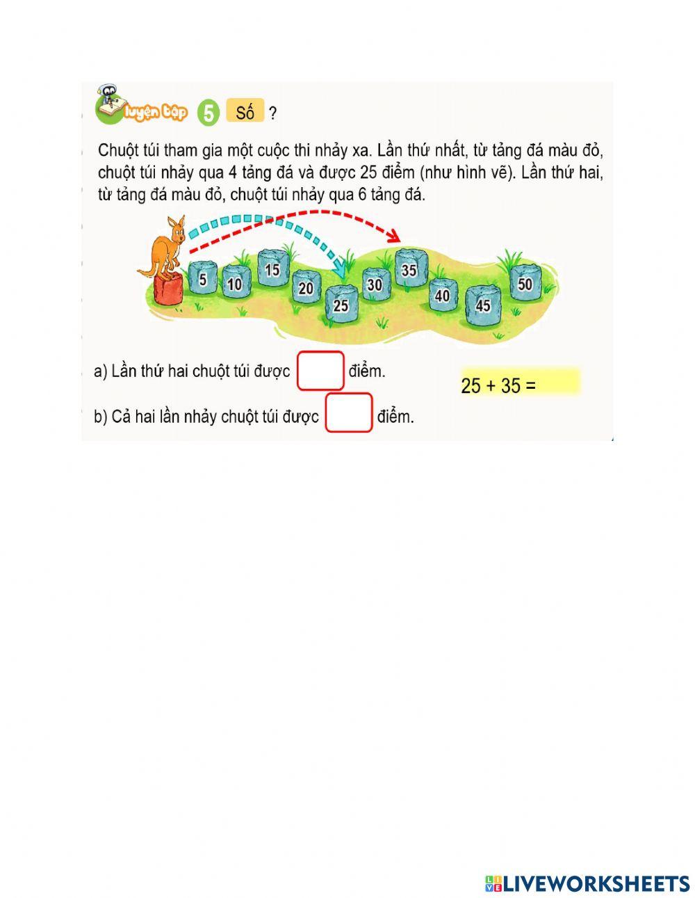 Bài tập toán thứ 5