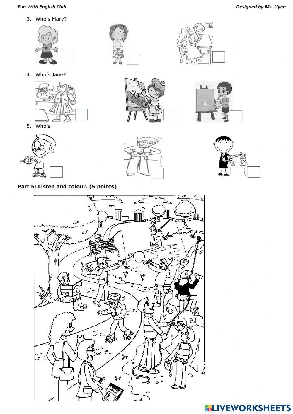 Kid's box 4- Progress test 1