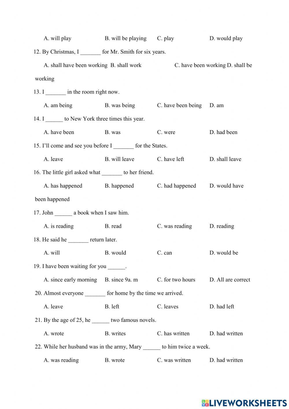 Chuyên đề ôn hsg 1 - tenses