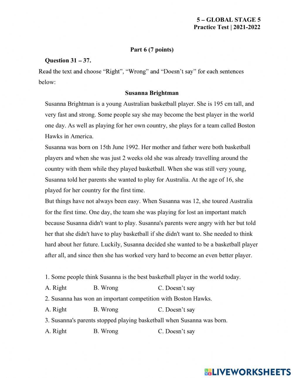 GS5-EOT-Practice Test 2-Reading