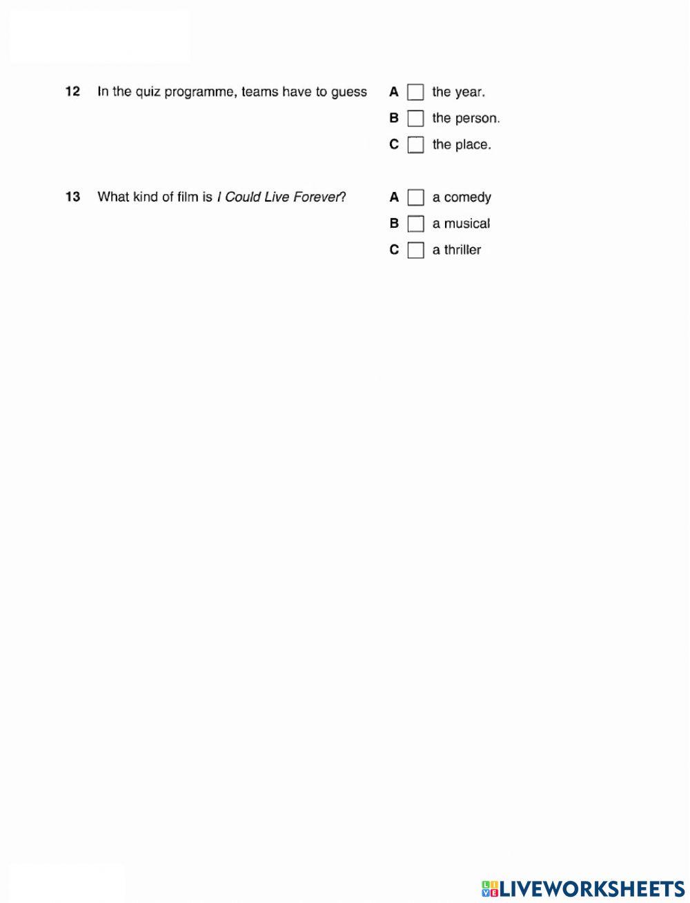 Pet 3 - test 1 - listening - part 2