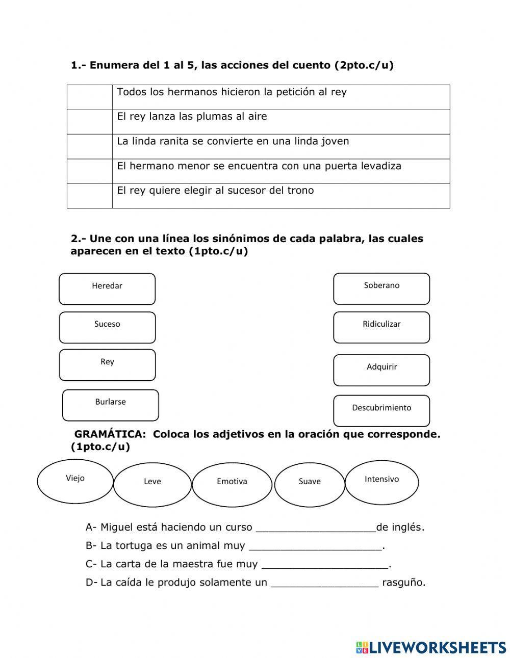 Evaluaión de lenguaje