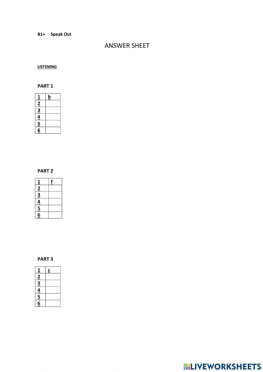 B1+ SO Listening  Dec 21