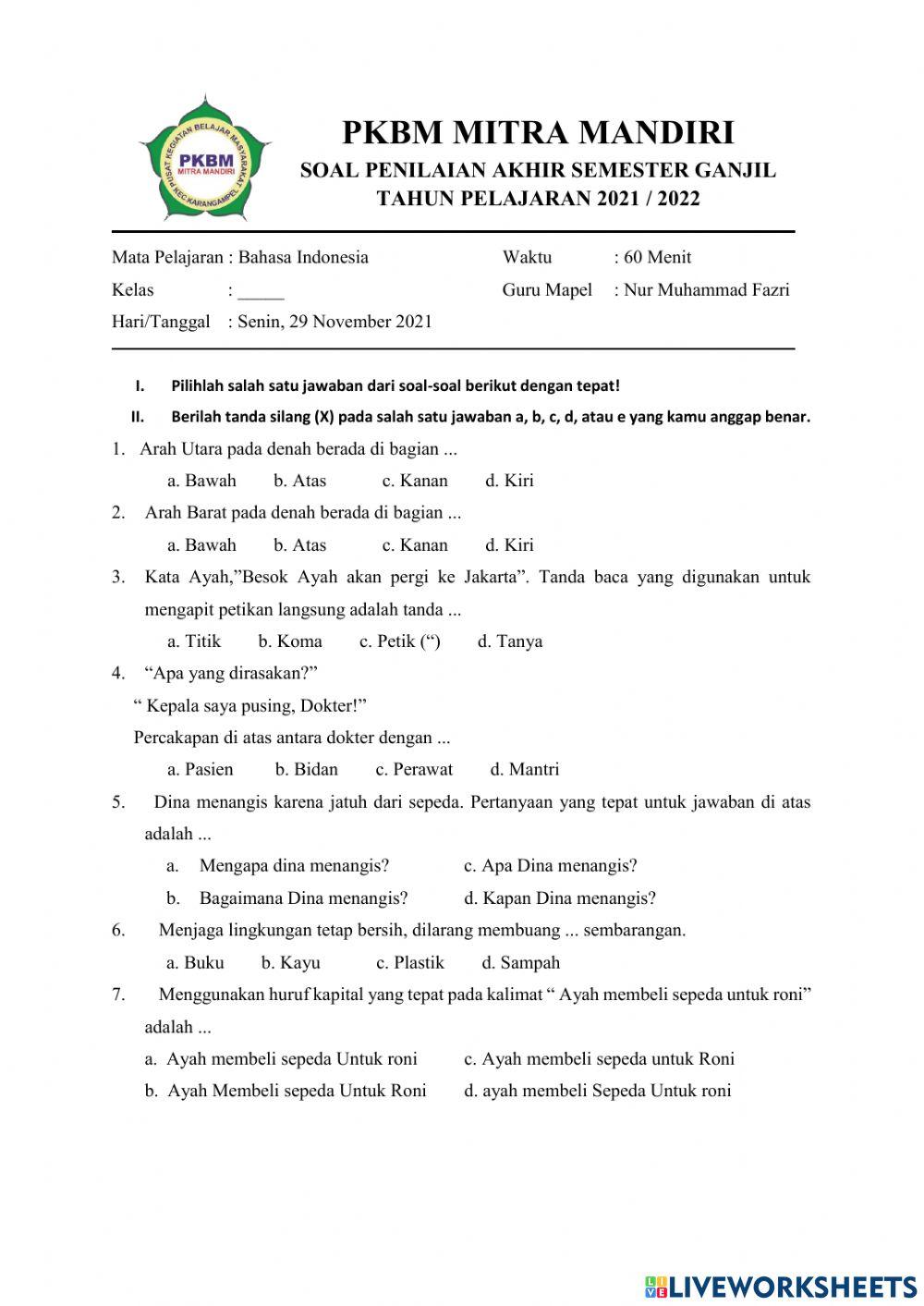 Pas bahasa indonesia pa