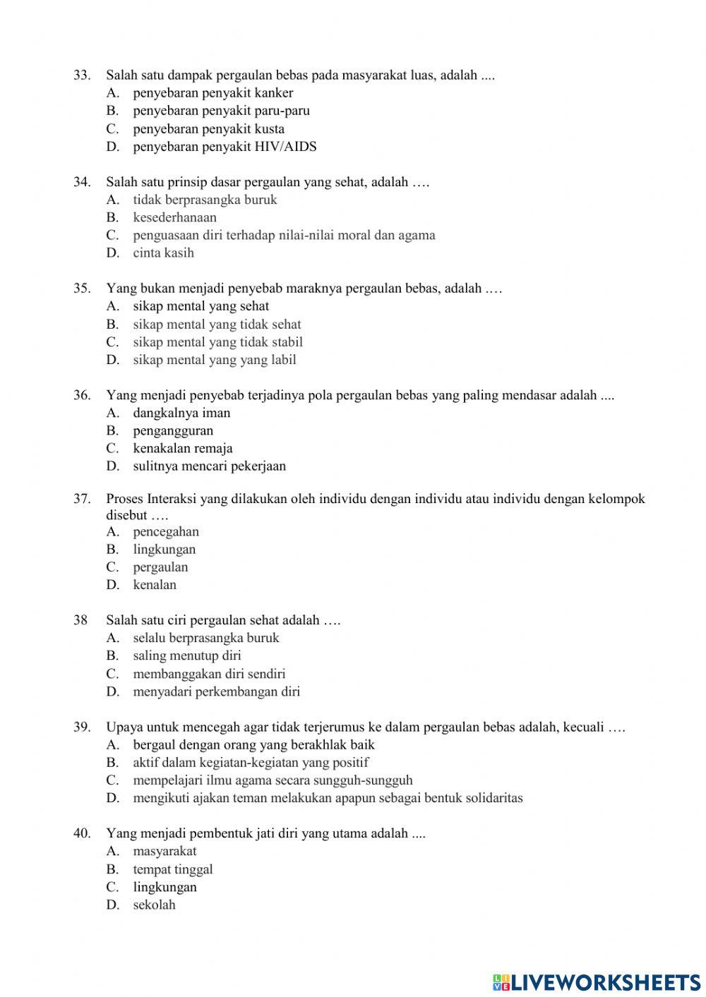 Soal PAS PJOK Kelas 8