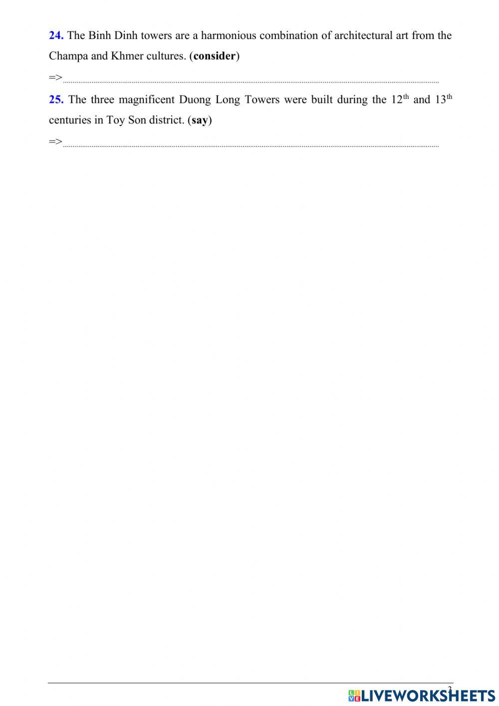 Unit 5- wonders of vietnam - test 1