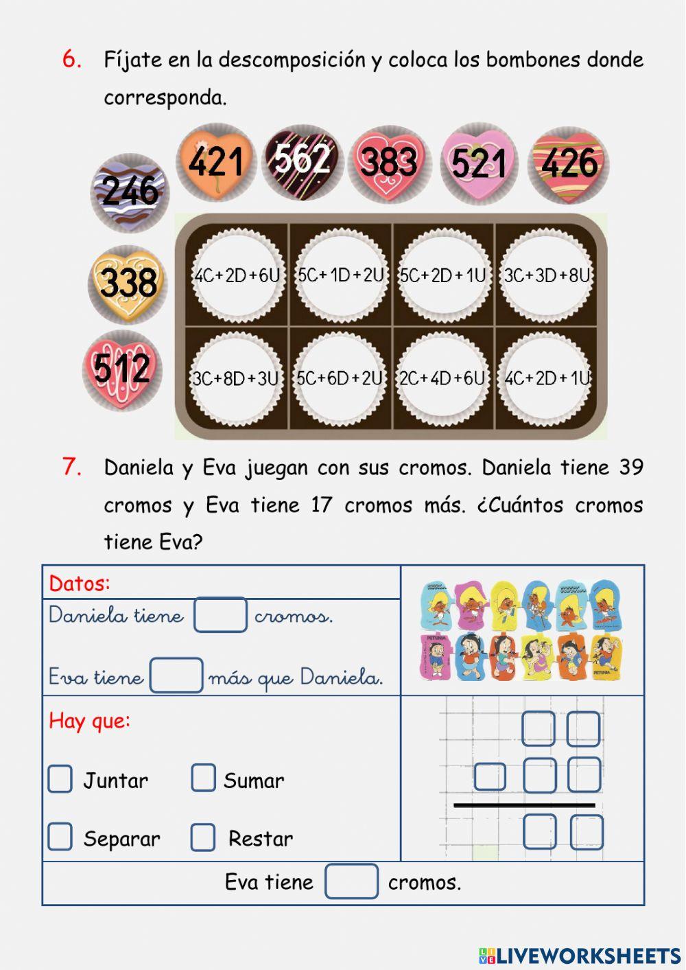Matemáticas repaso diciembre 2º