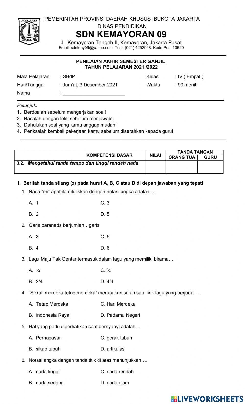 Pas sbdp kd 3.2 semester ganjil 2021-2022