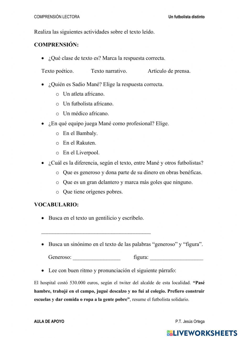 Un futbolista diferente