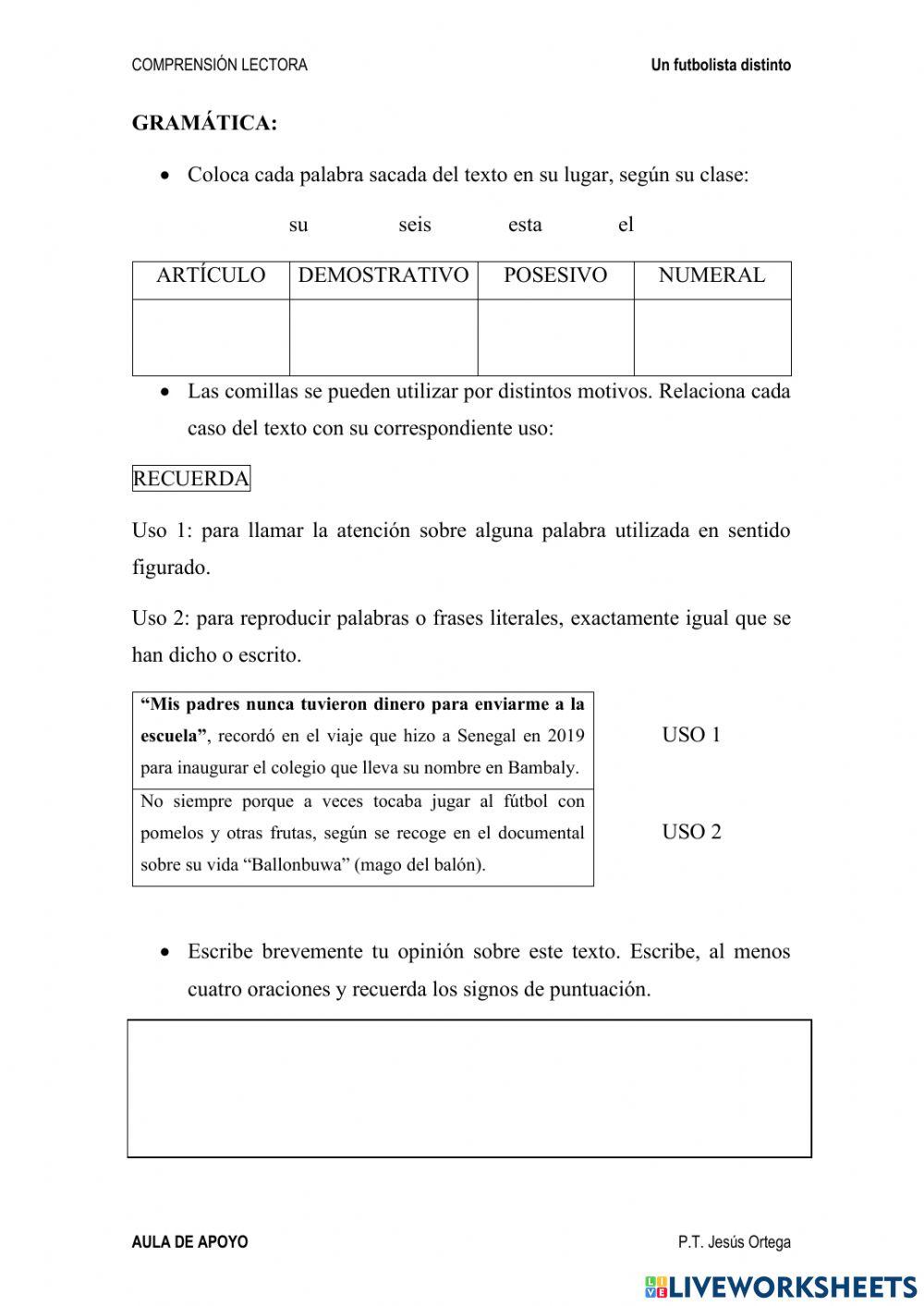 Un futbolista diferente