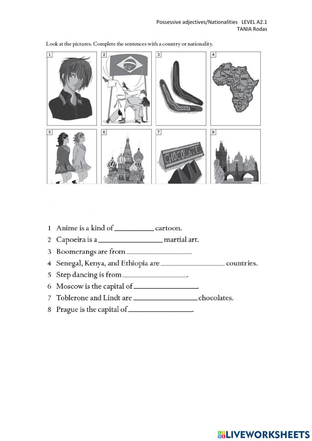 Possessive adjectives