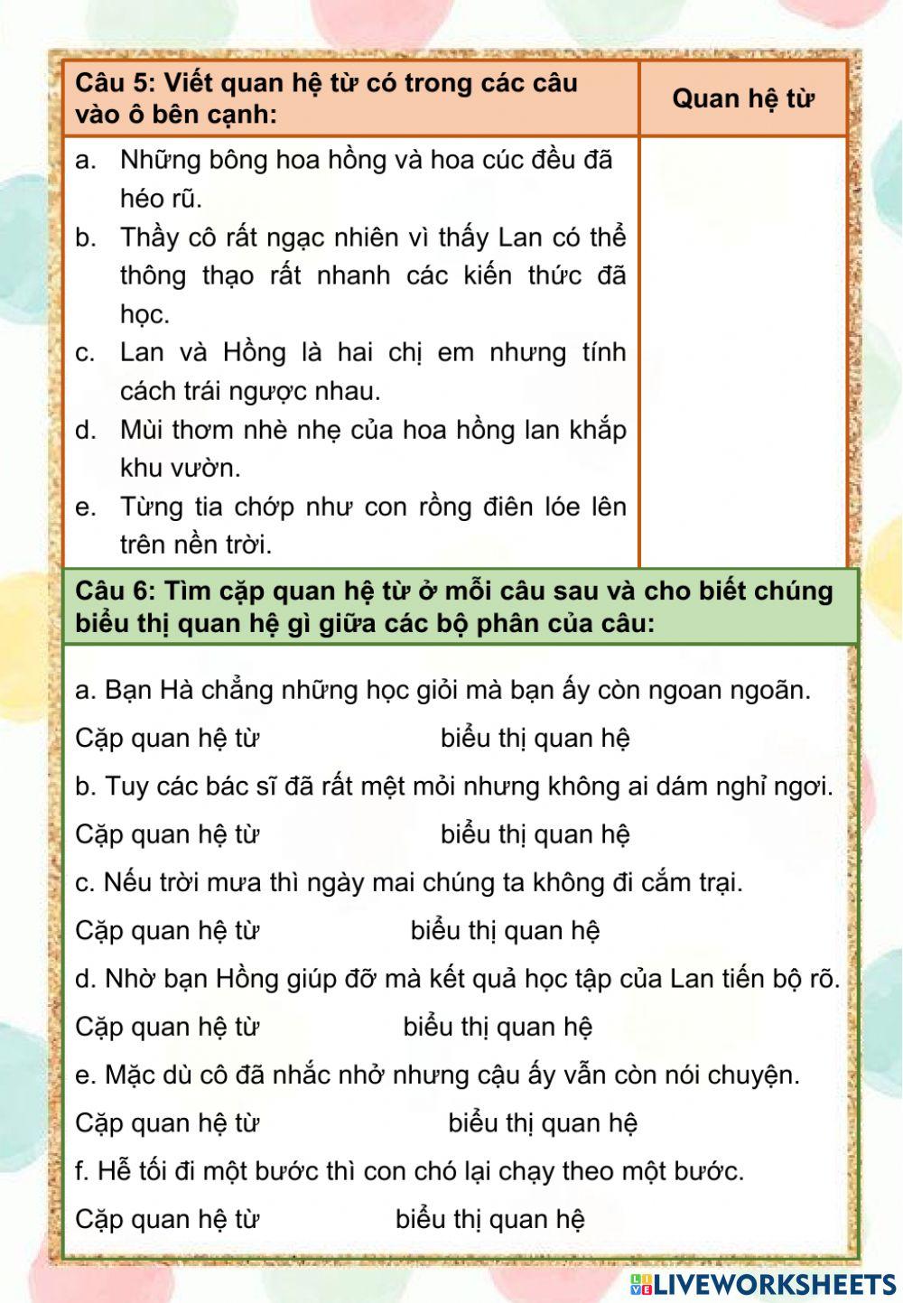 Lớp 5 - Ôn tập cuối tuần 11
