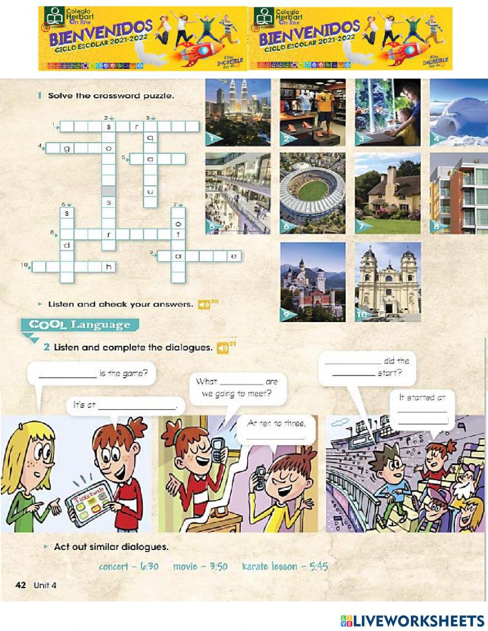 Listening Unit 4 5th Grade