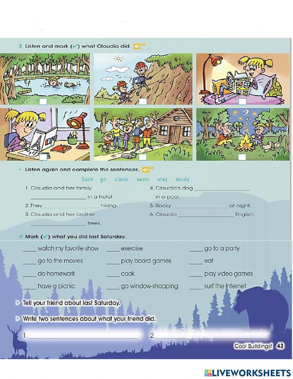 Listening Unit 4 5th Grade