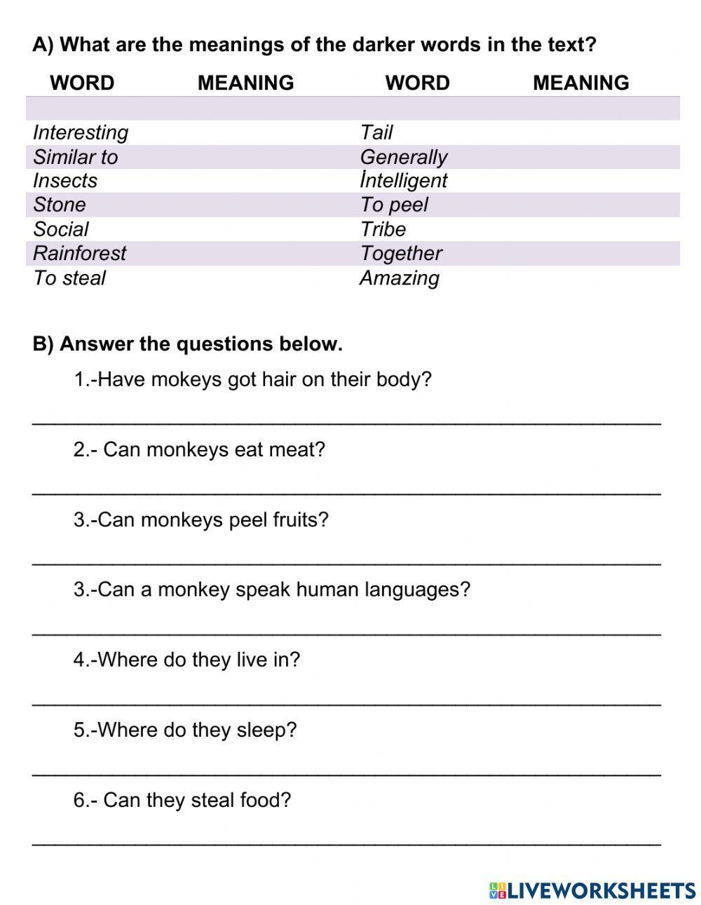 Reading comprehension