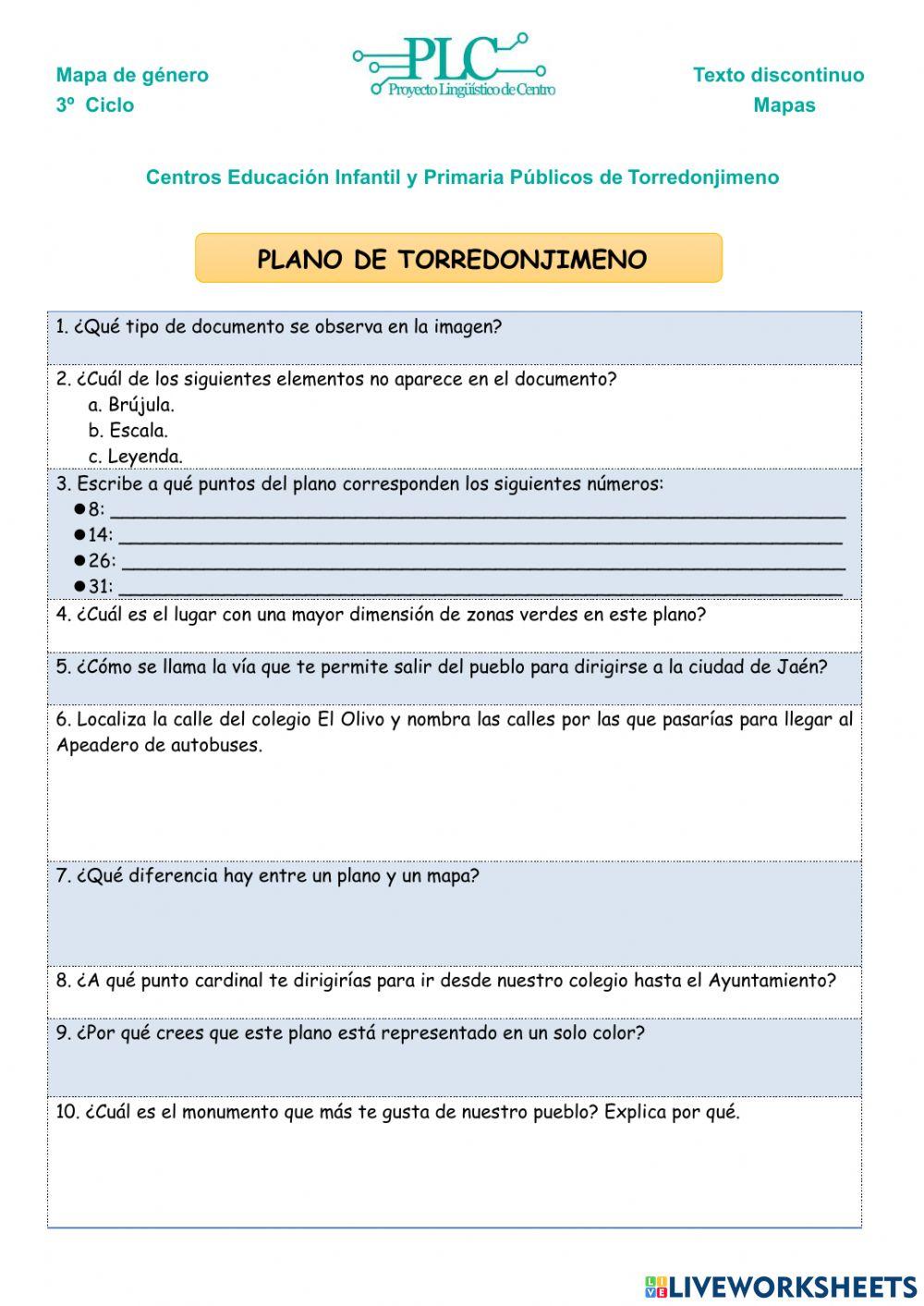 Plano de Torredonjimeno