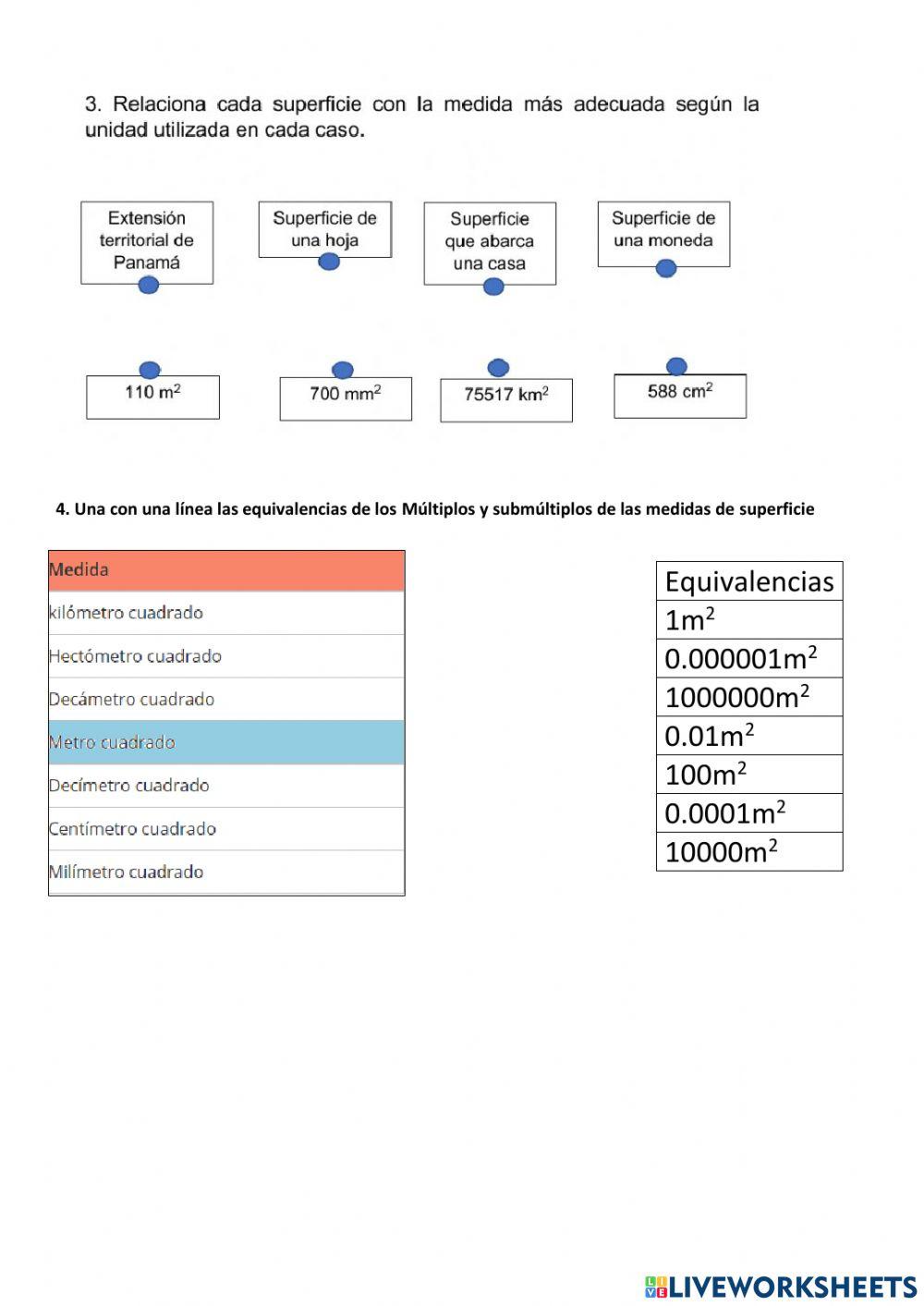 Medidas de Superficie