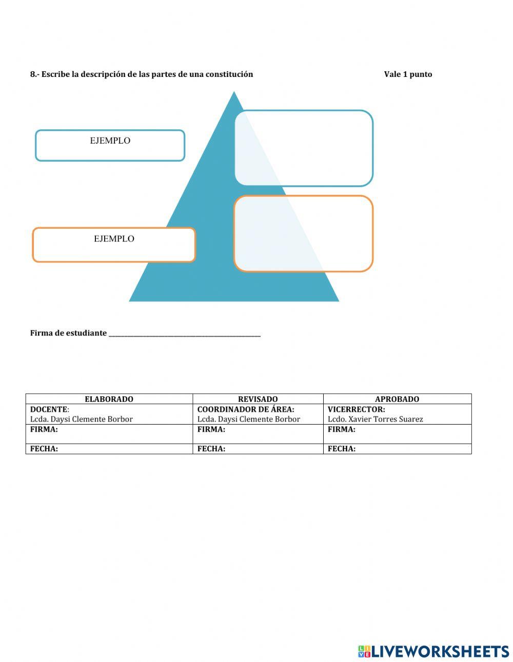 Evaluación ciudadanía