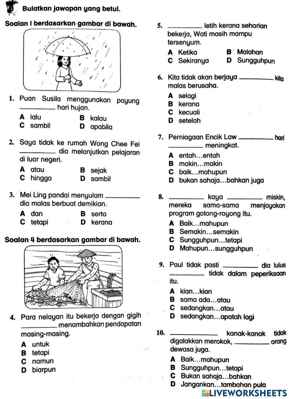 Latihan Kata Hubung 2