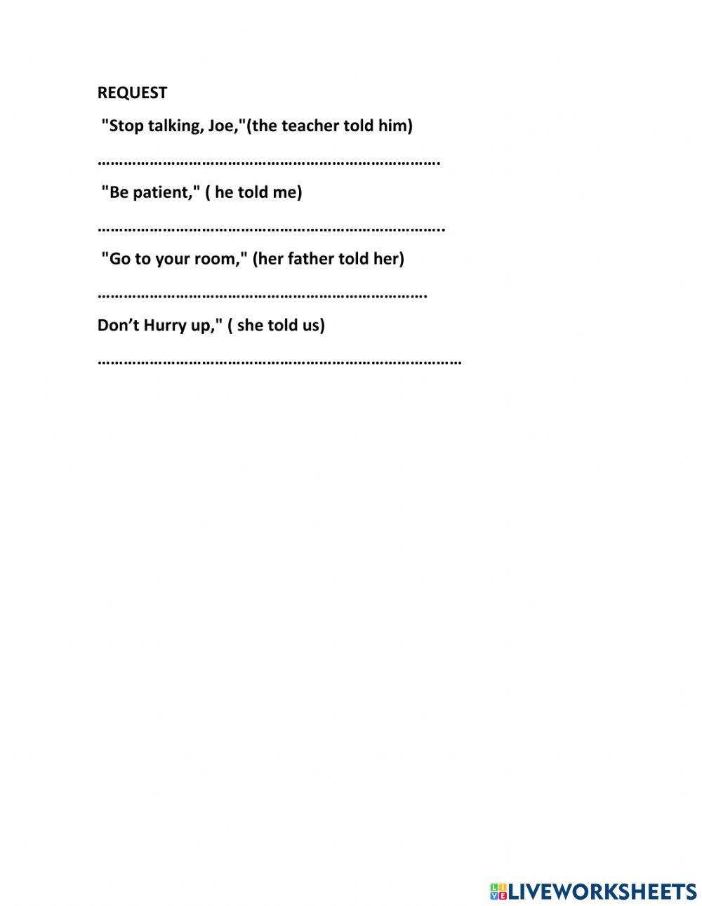 REPORTED SPEECH NUEVO 1