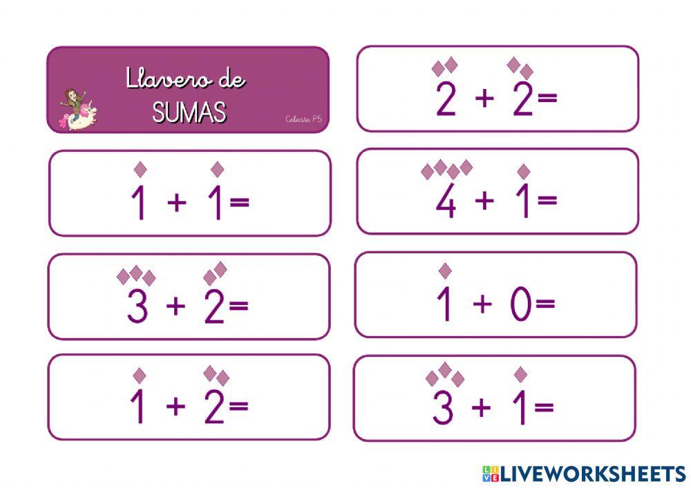 Llavero de sumas
