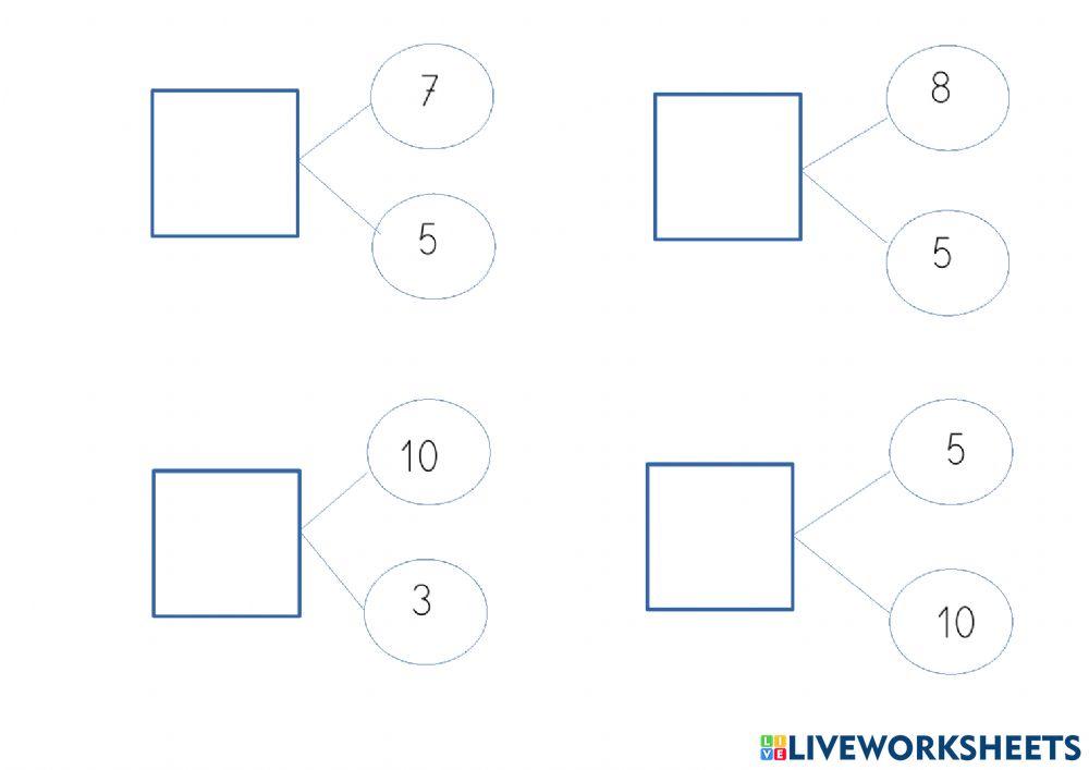 Composición de números 1-20