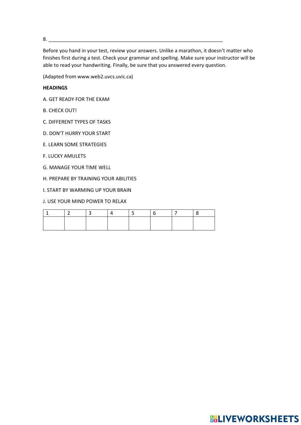 B1 reading put to the test