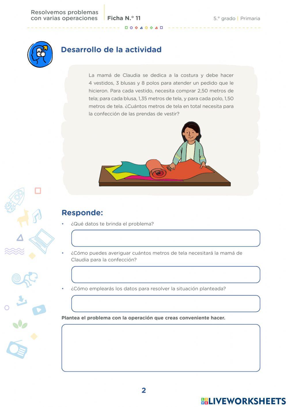 Resolvemos problemas con varias operaciones