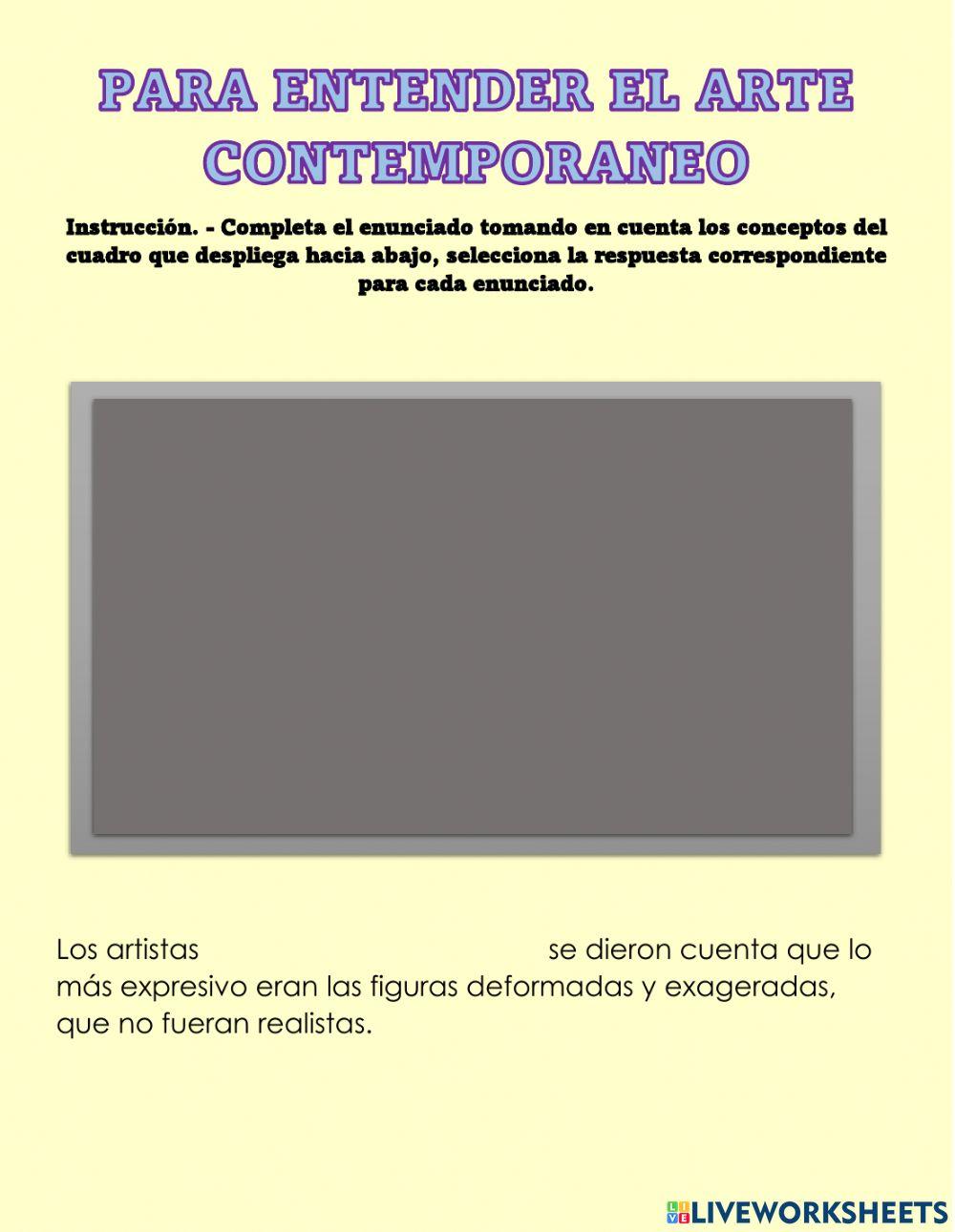 Para entender el arte contemporaneo