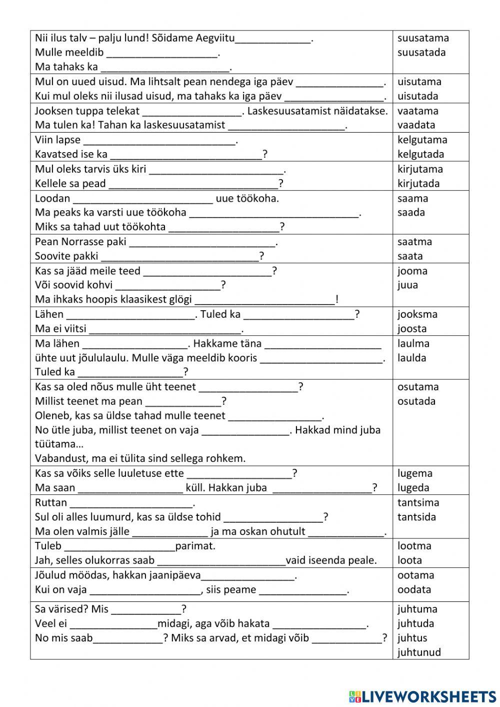 Ma- ja da-infinitiiv