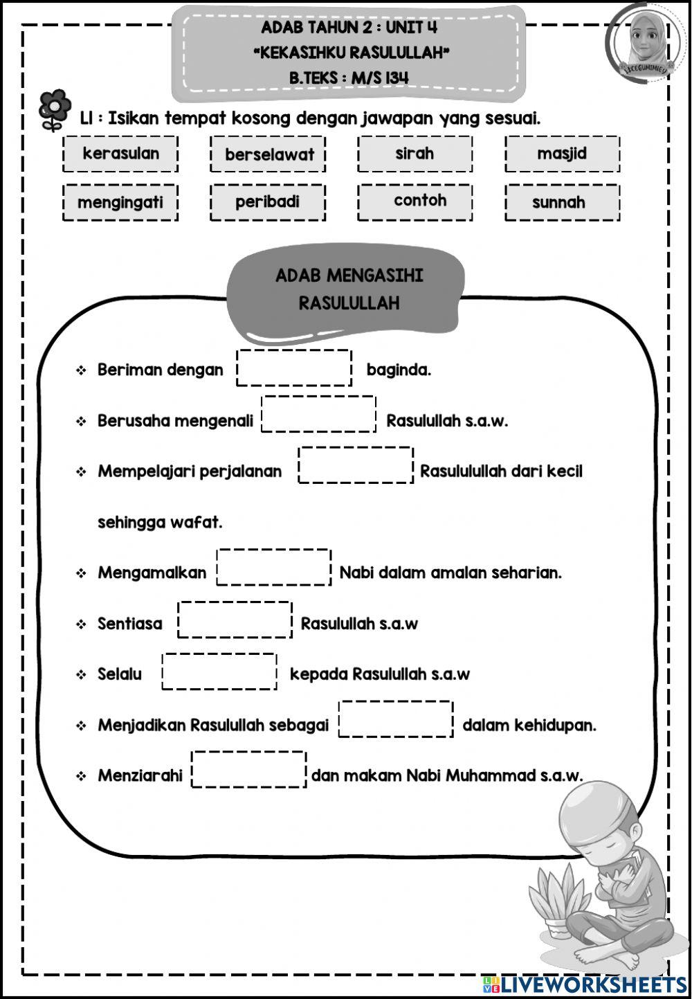 Adab tahun 2 : unit 4 Adab tahun 2 : unit 4