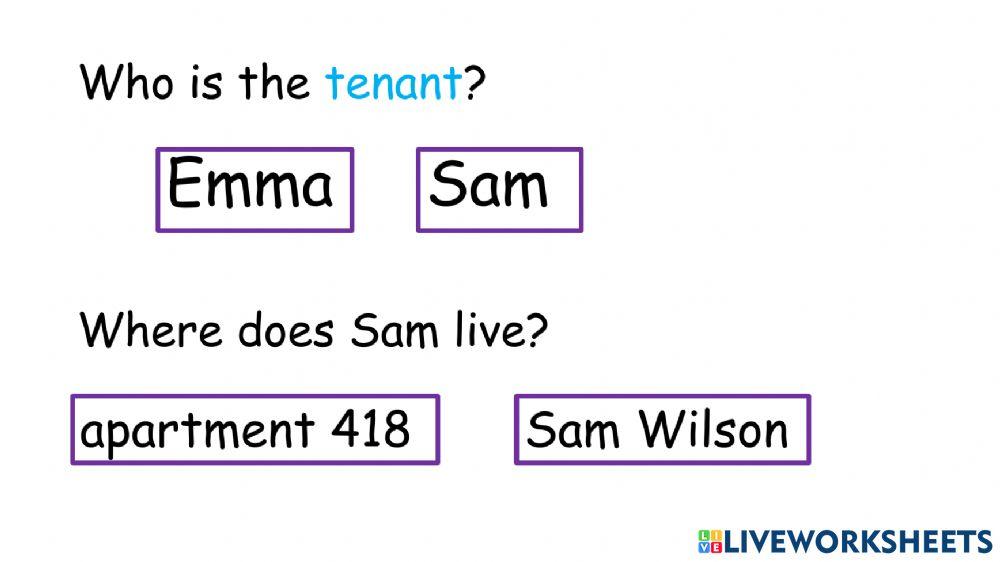 Reading a Letter to the Landlord