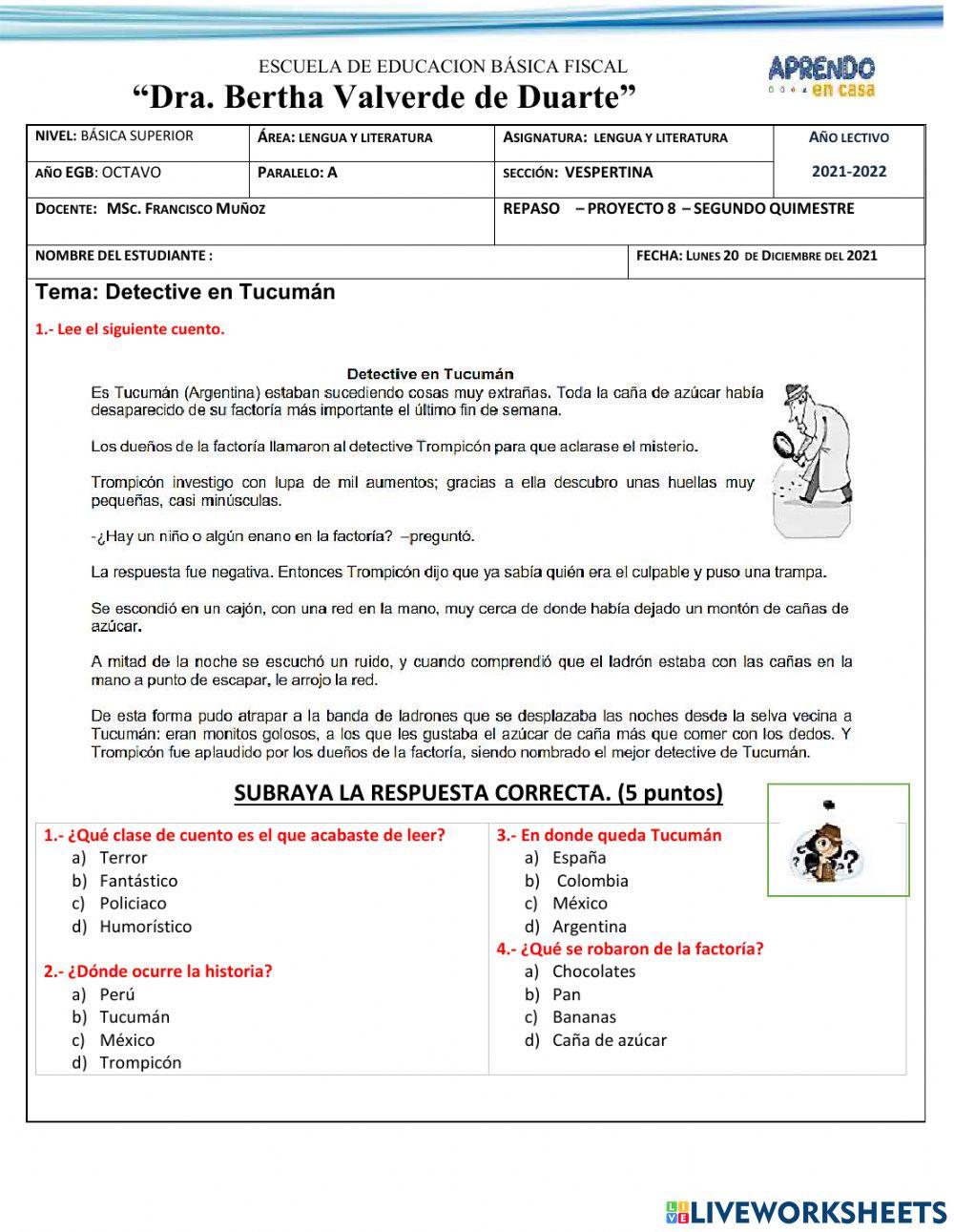 L&l repaso del proyecto 8