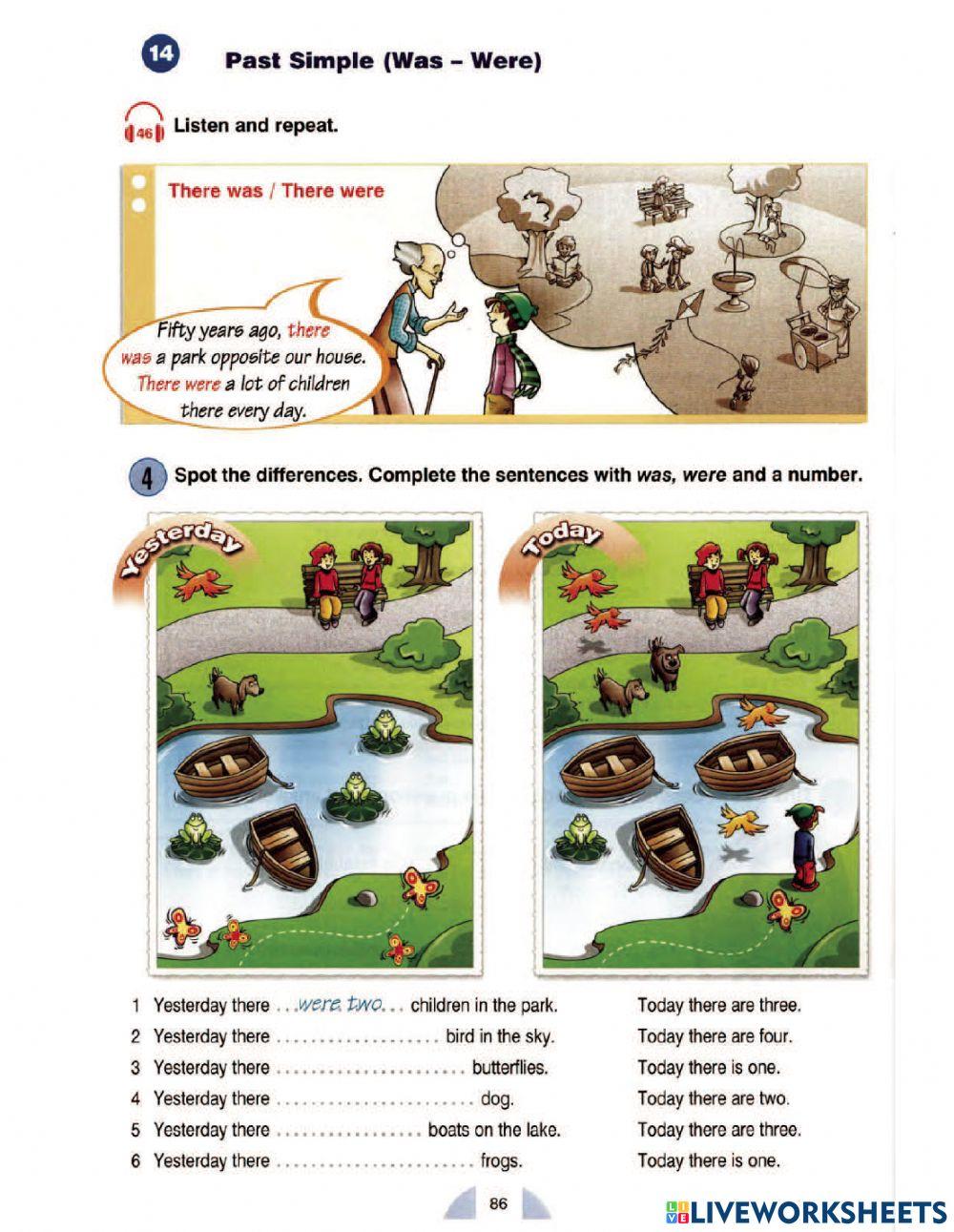 Kid class - Unit 17 - Past simple (was-were-had)