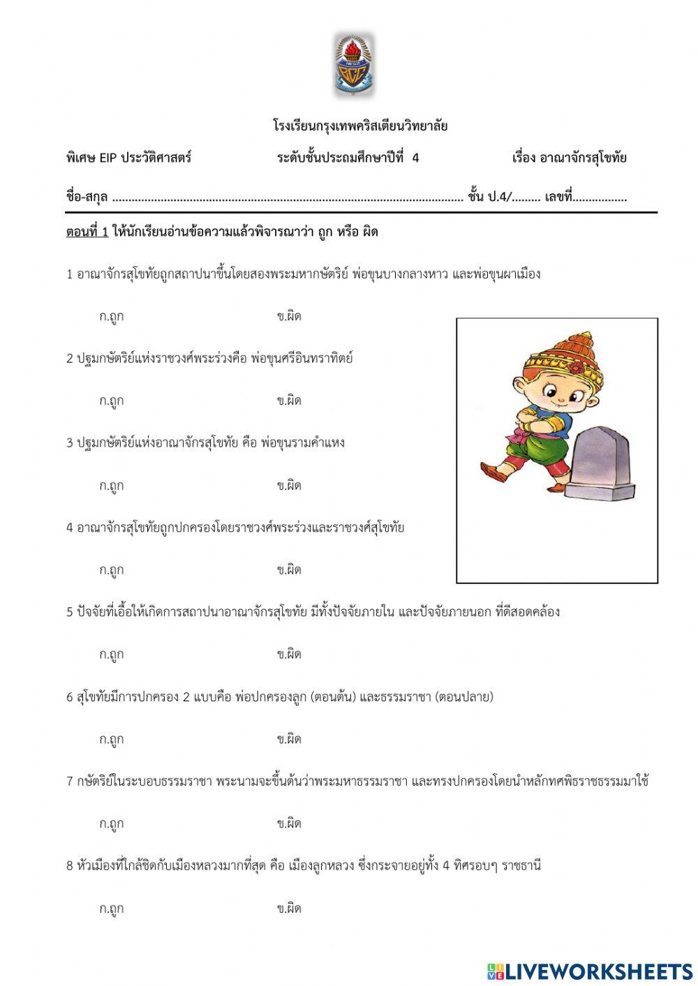 ประวัติศาสตร์สุโขทัย