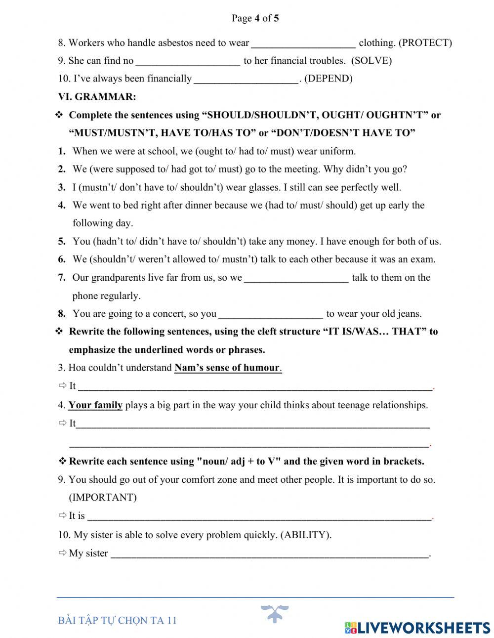 De cuong on thi hki-ta 11