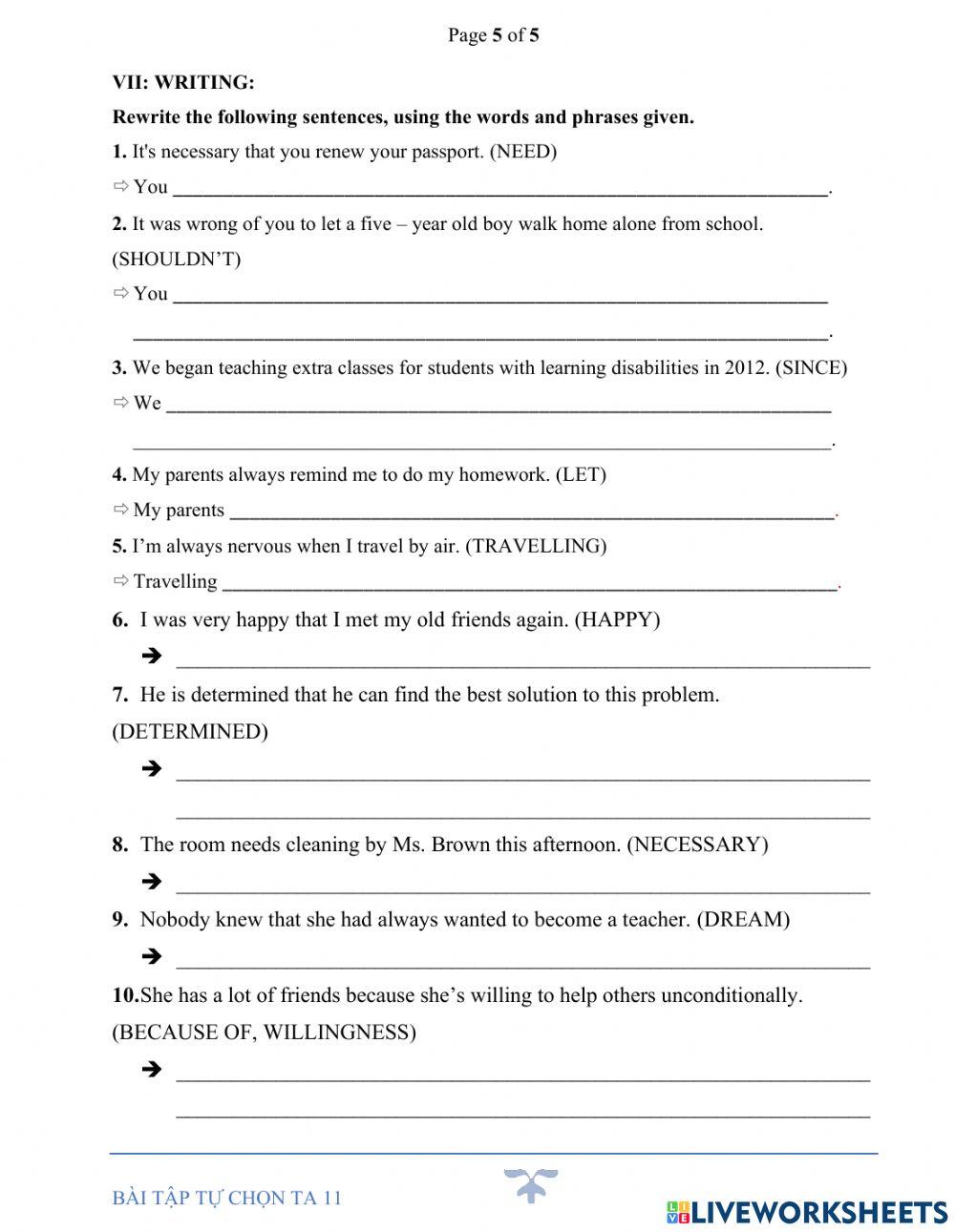 De cuong on thi hki-ta 11