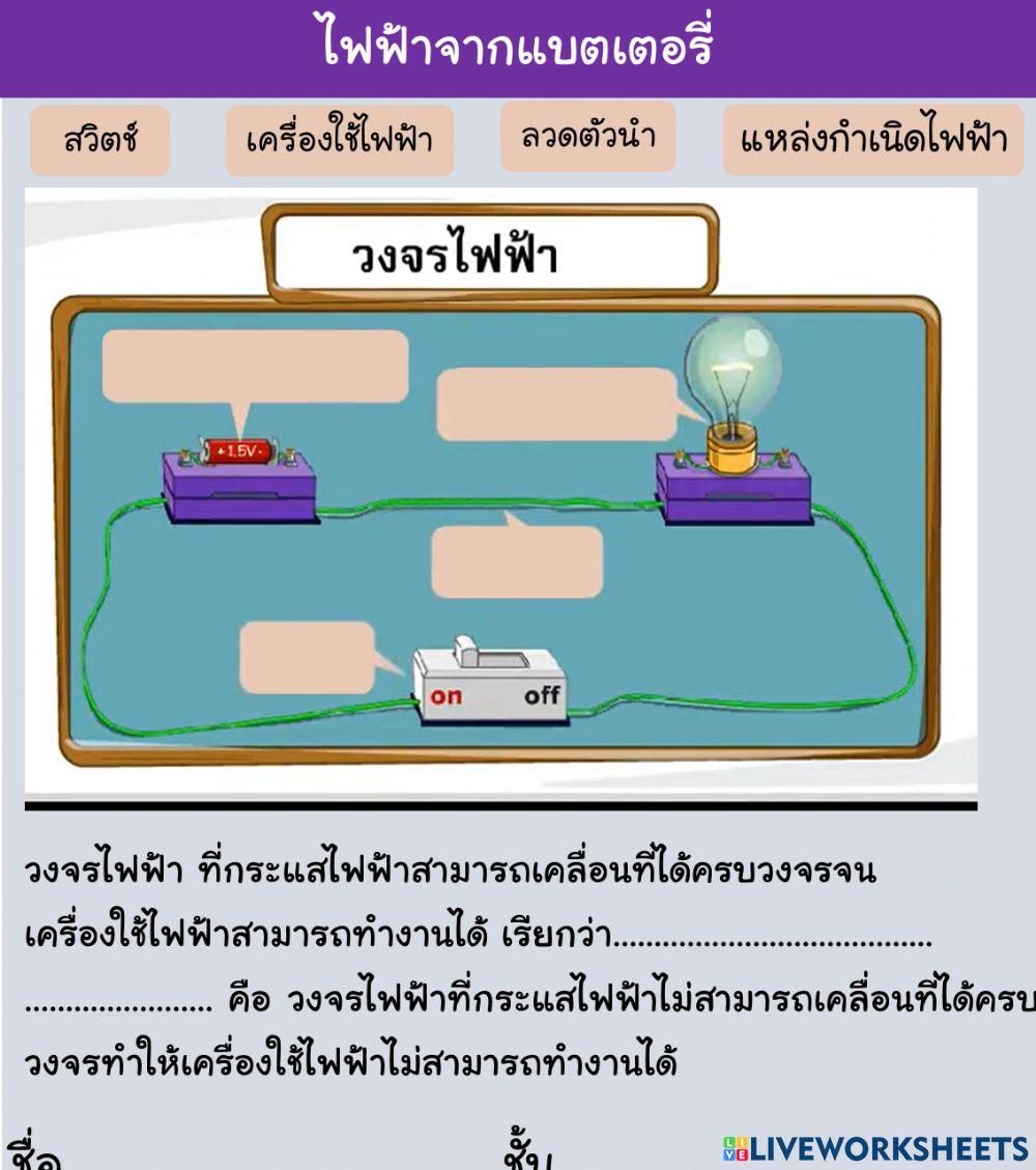 ไฟฟ้าจากแบตเตอรี่