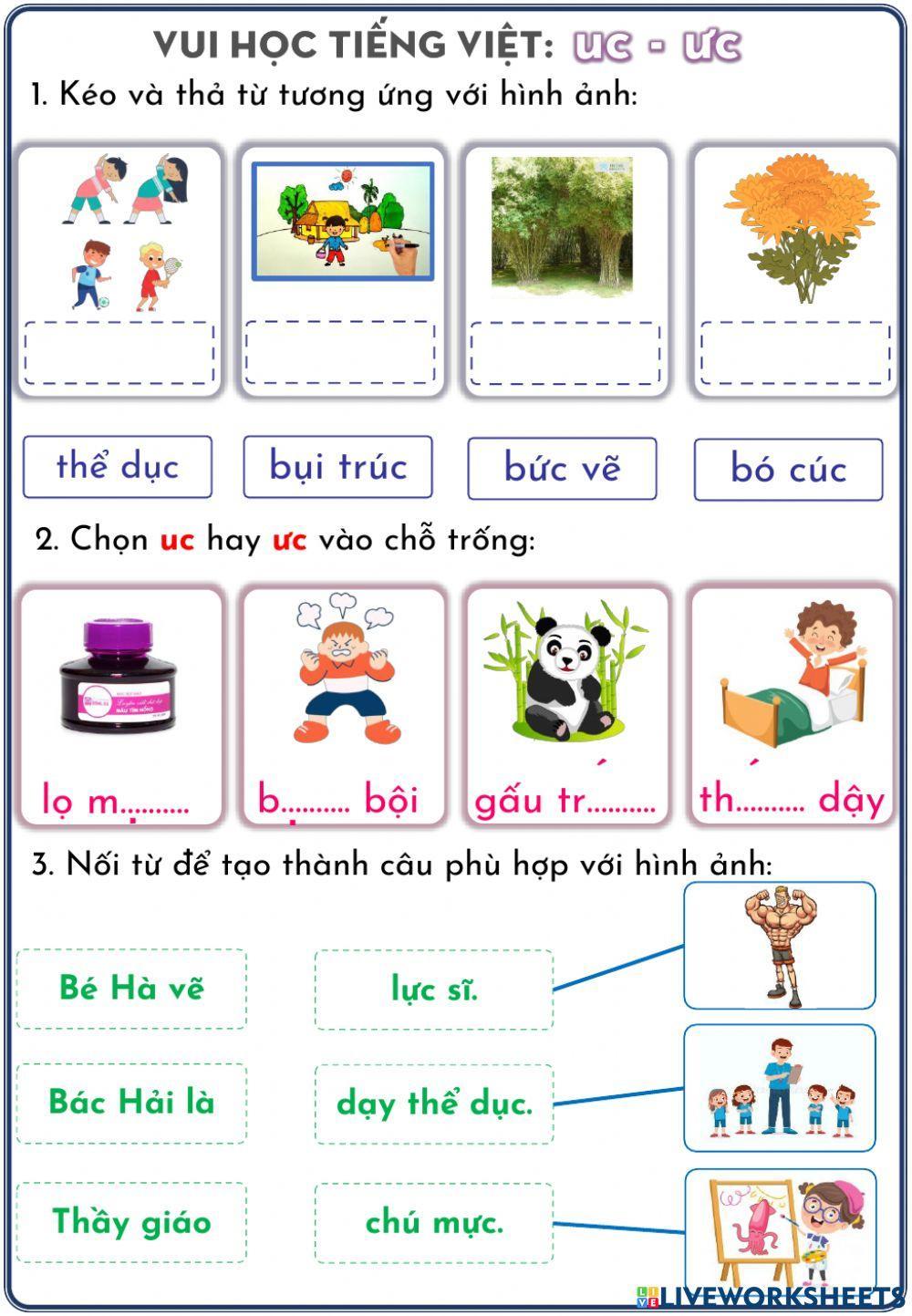 Phiếu ôn tập uc, ưc