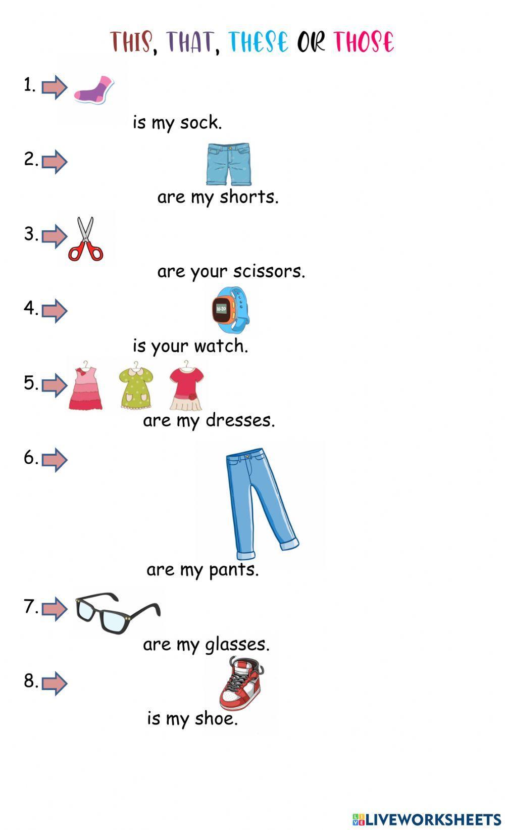 This, That, These or Those