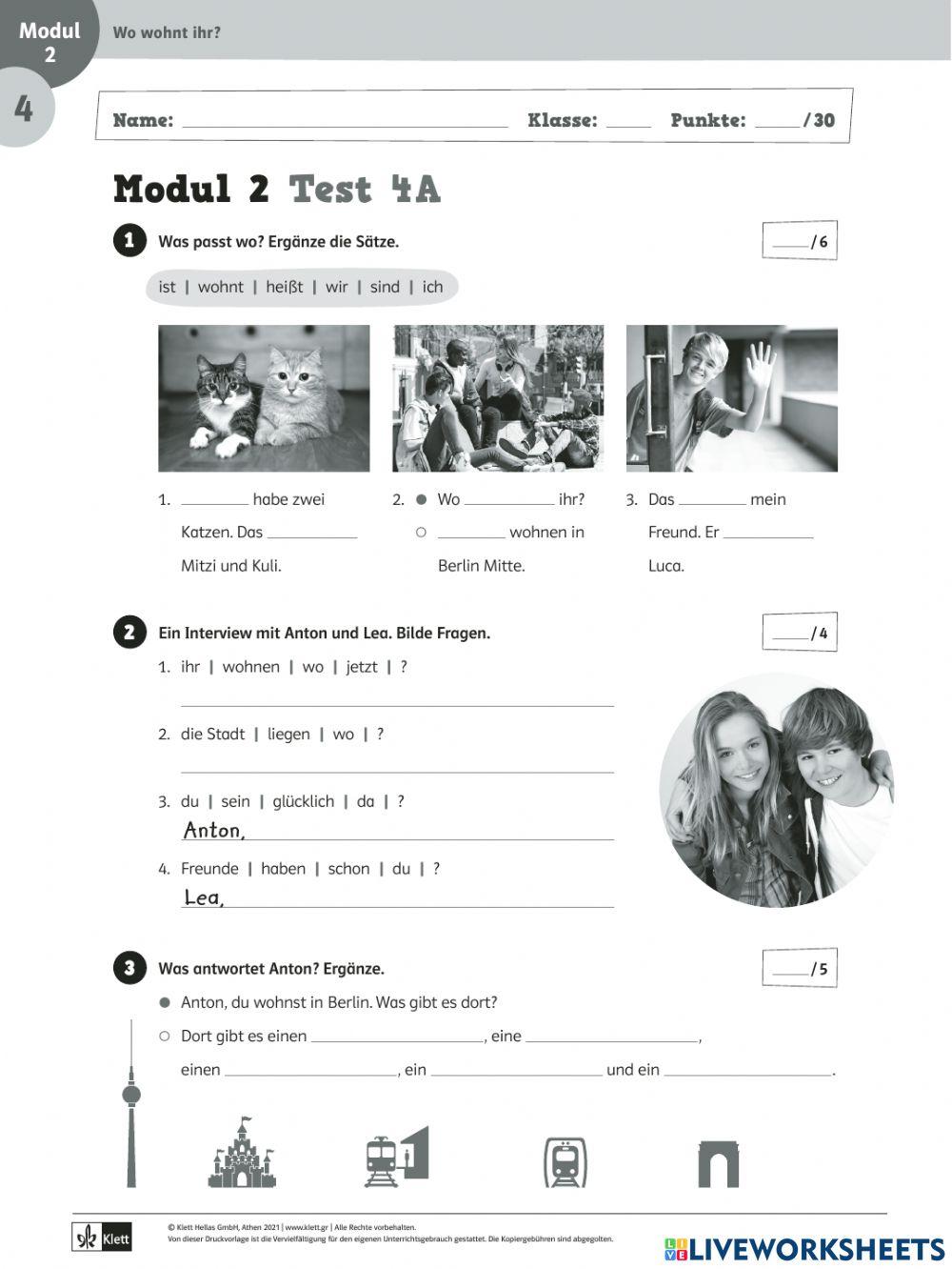 5266288 wir alle a1 test modul 2 lektion 4