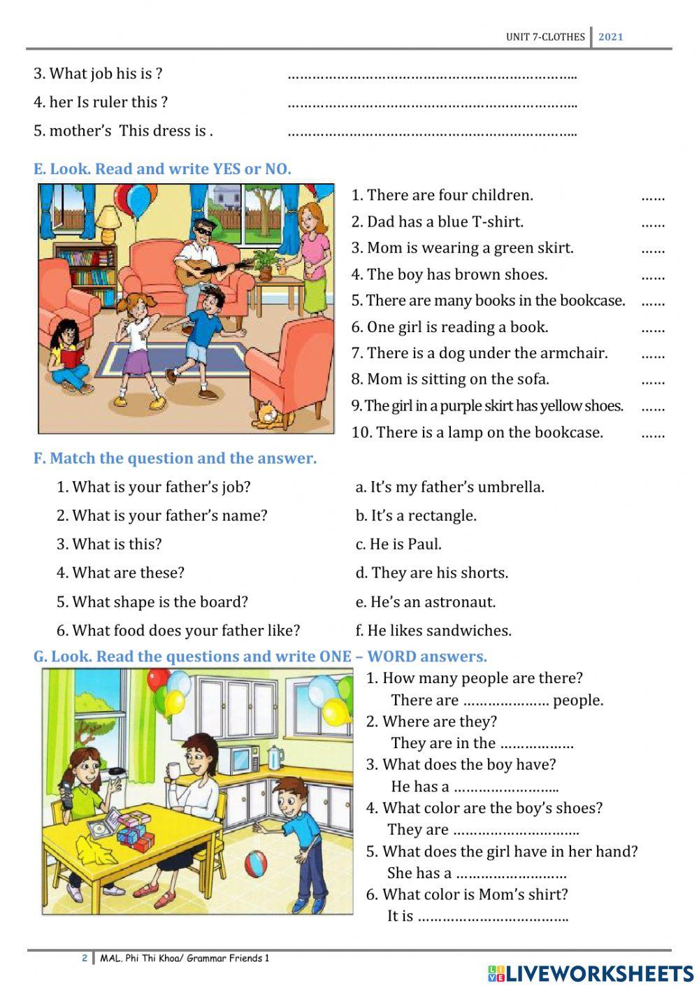 Grammar Friends 1 - U7