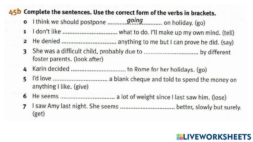 Infinitive-Gerund (perfect&passive)-6