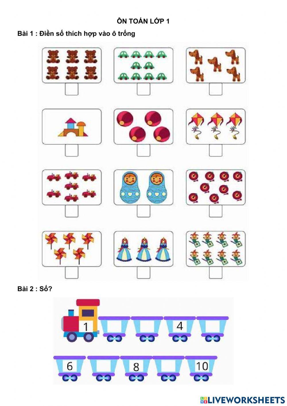 Đếm số - so sánh