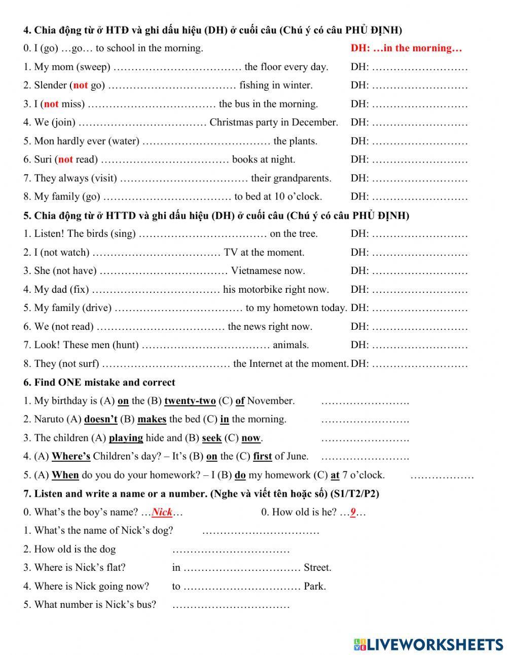 Group 3 - What's the date today cont.