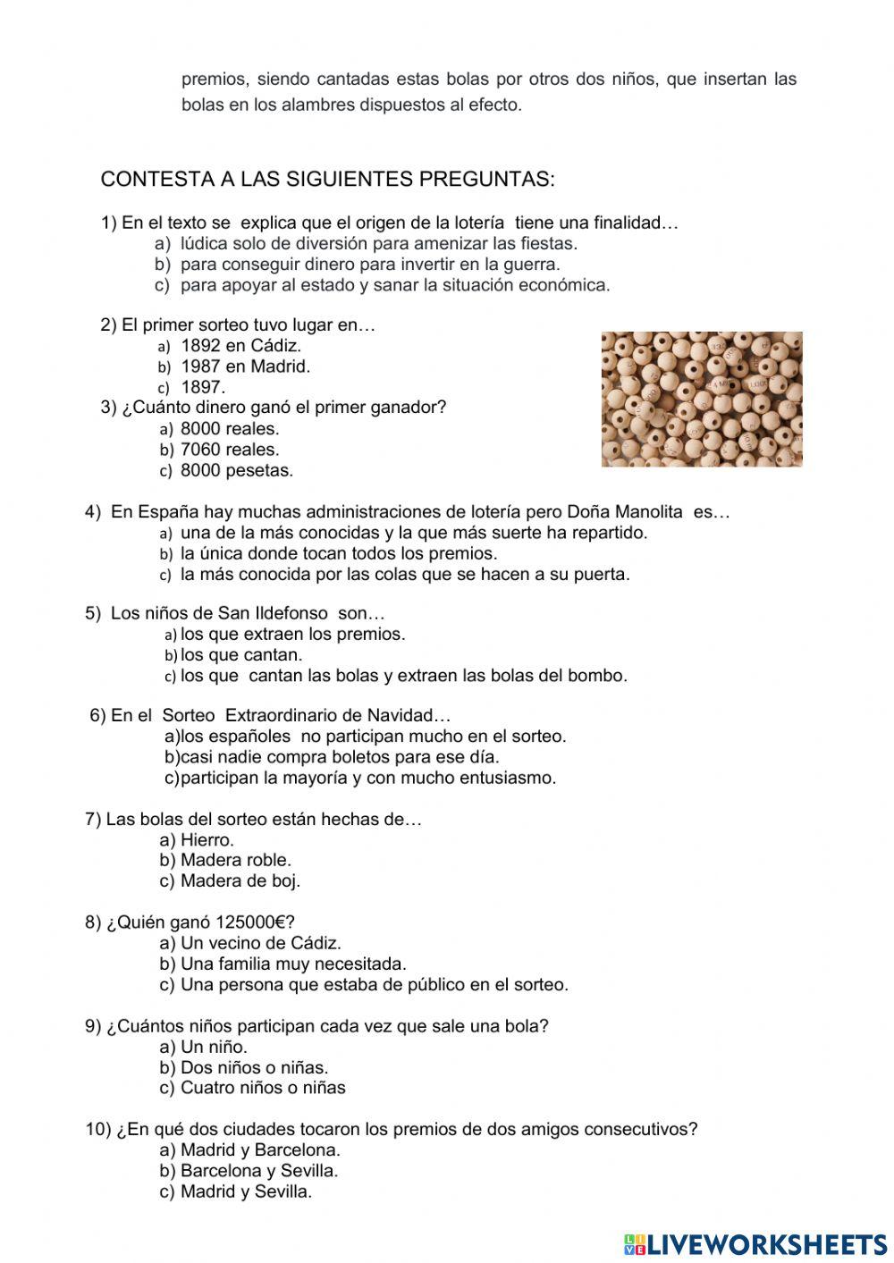 La lotería de Navidad